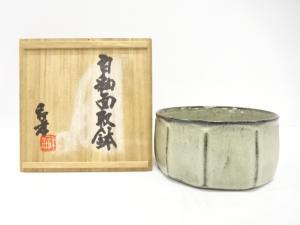 作家物　白釉　面取鉢